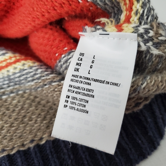 American Eagle Hoodie, Large, Orange, Tan, & Blue - Picture 9 of 9